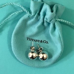 10 mm TIFFANY & Co. STERLING SILVER BALL EARRINGS